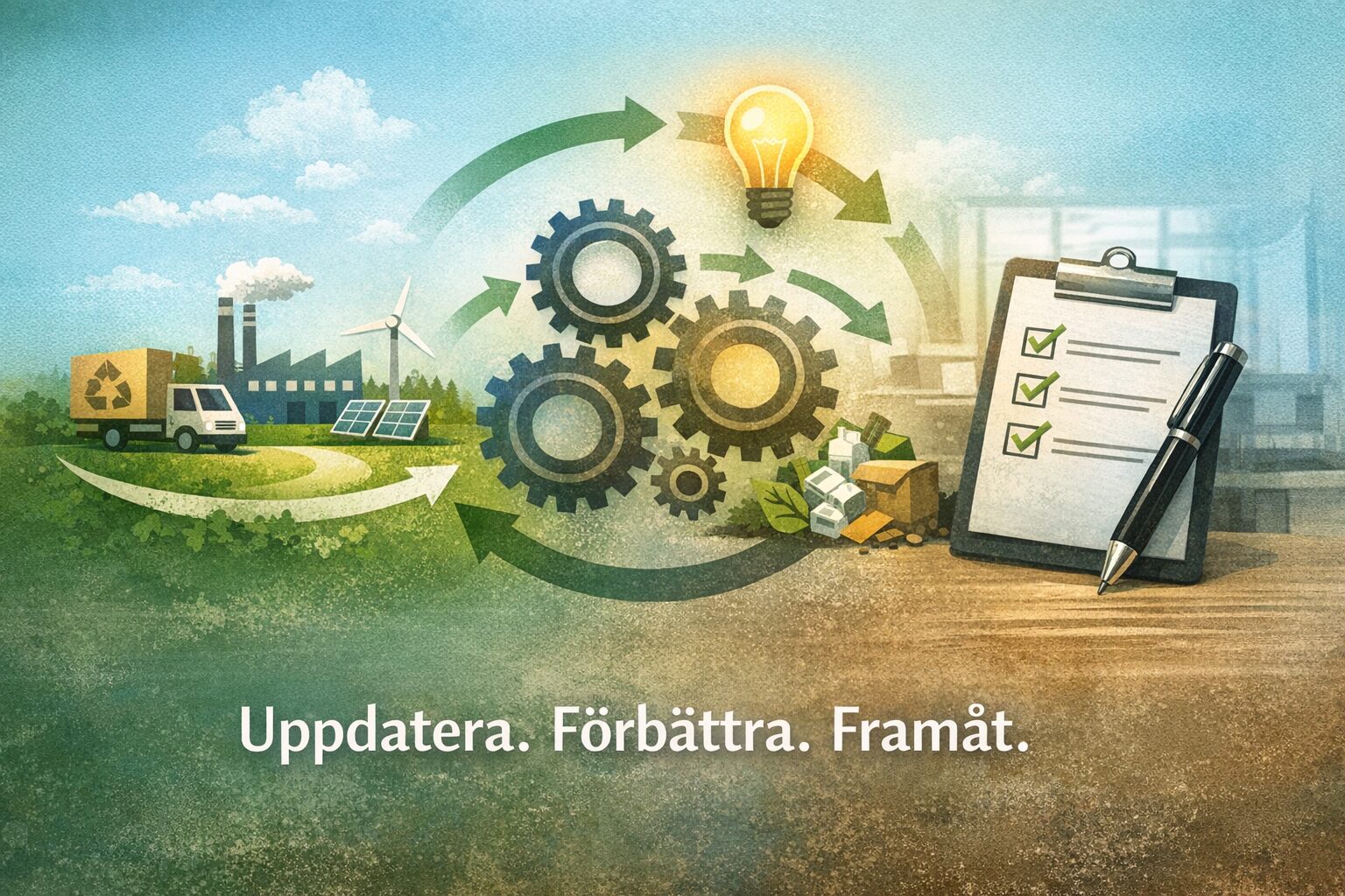 Miljöstyrning ISO 14001:2026 ISO 14001:2026 – guide för uppdatering av miljöledningssystem och förbättrad miljöprestanda.
